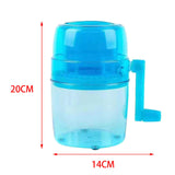 Maxbell Portable Manual Ice Crusher Hand Crank Ice Crusher Shaver for Snow Cones Bar