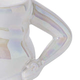 Maxbell Morning Cup belly Creative Ceramic Novelty Cup for Milk breakfast White