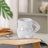 Maxbell Morning Cup belly Creative Ceramic Novelty Cup for Milk breakfast White