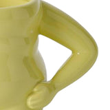 Maxbell Morning Cup belly Creative Ceramic Novelty Cup for Milk breakfast Green