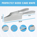 Maxbell Cake Slicer Cutter Stainless Steel Cake Server for Desserts Birthdays Pastry