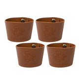 Maxbell 4 Pieces PU Leather Lightweight Heat Resistant Camping Accessory Cups Sleeve Diameter 6cm