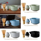 Maxbell 4Pcs Traditional Matcha Set for Family Japanese Matcha Preparation Best Gift Green