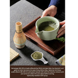 Maxbell 4Pcs Traditional Matcha Set for Family Japanese Matcha Preparation Best Gift Green