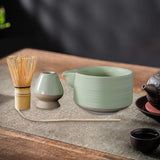 Maxbell 4Pcs Traditional Matcha Set for Family Japanese Matcha Preparation Best Gift Green