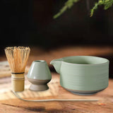 Maxbell 4Pcs Traditional Matcha Set for Family Japanese Matcha Preparation Best Gift Green