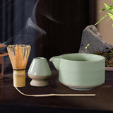 Maxbell 4Pcs Traditional Matcha Set for Family Japanese Matcha Preparation Best Gift Green