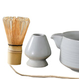 Maxbell 4Pcs Traditional Matcha Set for Family Japanese Matcha Preparation Best Gift White