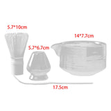 Maxbell 4Pcs Traditional Matcha Set for Family Japanese Matcha Preparation Best Gift White