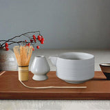 Maxbell 4Pcs Traditional Matcha Set for Family Japanese Matcha Preparation Best Gift White