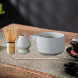 Maxbell 4Pcs Traditional Matcha Set for Family Japanese Matcha Preparation Best Gift White