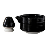 Maxbell 4Pcs Traditional Matcha Set for Family Japanese Matcha Preparation Best Gift Black