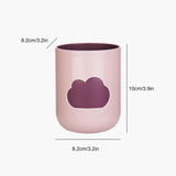 Maxbell Bathroom Tumbler Sturdy Multifunctional Modern Large Capacity Toothbrush Cup pink