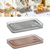 Maxbell Serving Tray Dish Drain Tray Luxury Style Tea Trays for Office Party Bedroom Gray
