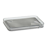 Maxbell Serving Tray Dish Drain Tray Luxury Style Tea Trays for Office Party Bedroom Gray