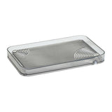 Maxbell Serving Tray Dish Drain Tray Luxury Style Tea Trays for Office Party Bedroom Gray