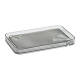 Maxbell Serving Tray Dish Drain Tray Luxury Style Tea Trays for Office Party Bedroom Gray