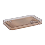 Maxbell Serving Tray Dish Drain Tray Luxury Style Tea Trays for Office Party Bedroom Brown