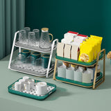 Maxbell Organization Storage Bin Large Coffee Mug Holder for Tea Bar Kitchen Counter Large green