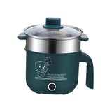 Maxbell Electric Cooking Pot Nonstick Electric Skillet for Pasta  with steamer Green