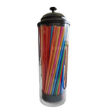 Maxbell Straw Dispenser Durable Drinking Straw Container for Kitchen Bar Living Room