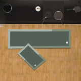 Maxbell 2x Kitchen Mats and Rugs Super Absorbent Standing Mat for Kitchen Sink Doors Green