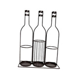 Maxbell Wine Glass Holder Countertop Bottle Display Rack for Countertop Kitchen Home 3 grids