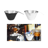 Maxbell Espresso Measuring Cup 100ml Capacity Mini Measuring Cup for Bar Bakery Black