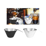 Maxbell Espresso Measuring Cup 100ml Capacity Mini Measuring Cup for Bar Bakery Black