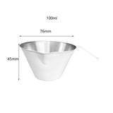 Maxbell Espresso Measuring Cup 100ml Capacity Mini Measuring Cup for Bar Bakery White