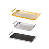 Maxbell coffee servings Tray Perfume Candle Tray Keys for Countertop Bedroom Entrance Aureate large