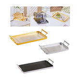 Maxbell coffee servings Tray Perfume Candle Tray Keys for Countertop Bedroom Entrance Aureate large