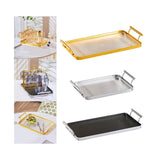 Maxbell coffee servings Tray Perfume Candle Tray Keys for Countertop Bedroom Entrance Aureate large