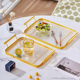 Maxbell coffee servings Tray Perfume Candle Tray Keys for Countertop Bedroom Entrance Aureate large