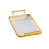 Maxbell coffee servings Tray Perfume Candle Tray Keys for Countertop Bedroom Entrance Aureate large