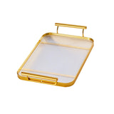 Maxbell coffee servings Tray Perfume Candle Tray Keys for Countertop Bedroom Entrance Aureate large
