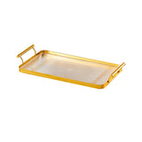 Maxbell coffee servings Tray Perfume Candle Tray Keys for Countertop Bedroom Entrance Aureate large
