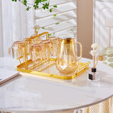 Maxbell coffee servings Tray Perfume Candle Tray Keys for Countertop Bedroom Entrance Aureate large