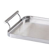 Maxbell coffee servings Tray Perfume Candle Tray Keys for Countertop Bedroom Entrance Argent small