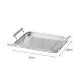 Maxbell coffee servings Tray Perfume Candle Tray Keys for Countertop Bedroom Entrance Argent small