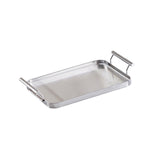 Maxbell coffee servings Tray Perfume Candle Tray Keys for Countertop Bedroom Entrance Argent small