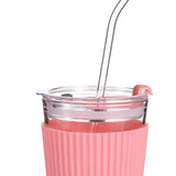 Maxbell 350ml Water Cup Bar Accessories Drinking Glass Cups for Beverage juice pink
