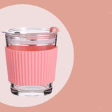 Maxbell 350ml Water Cup Bar Accessories Drinking Glass Cups for Beverage juice pink