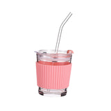 Maxbell 350ml Water Cup Bar Accessories Drinking Glass Cups for Beverage juice pink