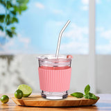 Maxbell 350ml Water Cup Bar Accessories Drinking Glass Cups for Beverage juice pink