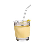 Maxbell 350ml Water Cup Bar Accessories Drinking Glass Cups for Beverage juice yellow