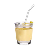 Maxbell 350ml Water Cup Bar Accessories Drinking Glass Cups for Beverage juice yellow