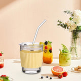 Maxbell 350ml Water Cup Bar Accessories Drinking Glass Cups for Beverage juice yellow