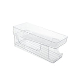 Maxbell 2 Tier Automatic Rolling Drink Storage Rack Can Dispenser for Pantry without Lid
