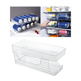 Maxbell 2 Tier Automatic Rolling Drink Storage Rack Can Dispenser for Pantry without Lid